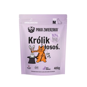 Karma sucha KOT Królik i łosoś ''M'' 400g